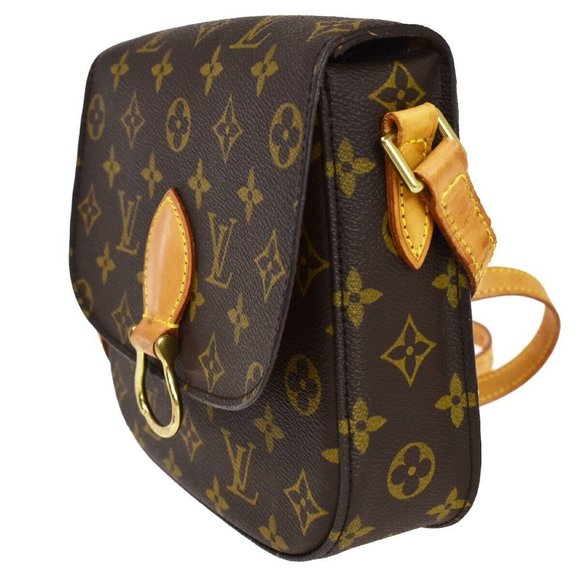 Authentic LOUIS VUITTON Saint Cloud MM Shoulder Bag Monogram Leather Brown - Picture 13 of 16